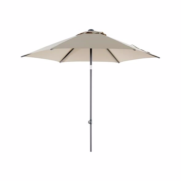 Poppi parasol Ø2,5m champagne - Diverse > Haveparasol - Brafab - Enggården Havemøbler